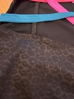Sylvia P Black Leopard Gymnastics Leotard Size Child 12