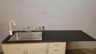 Fisher Hamilton 7 6  Sink Bundle Casework Faucets   Hose Stainless Basin  sku 