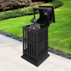 Outdoor Trash Can Commercial Garbage Bin Heavy Duty Yard Garage Waste Container