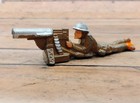 Vintage 1930 s Manoil Lead Toy Soldier Machine Gunner Prone Dimestore Barclay