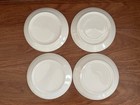 Lot Of 4 Vintage Hand Painted Porcelain 8 25    Salad Plates