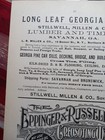 1892 Print Ad Stillwell Millen   Co  Long Leaf Georgia Pine Lumber Savannah Ga