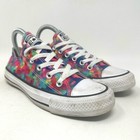 Converse Chuck Taylor All Star Sneaker Shoe Multicolor Square Womens 6