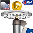26 Led Solar Powered Flag Pole Light Auto Active Super Bright Waterproof Usa