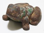 Frog Doorstop Cast Iron Antique Garden Toad Rusty Chippy Paint Lqqk 