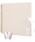 8x8 Inch Diy Scrapbook Photo Album  Spiral Bound 8x8 Inch 40 Pages Kraft Color