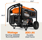 8 000-watt Gas-powered Portable Generator - Electric Start With Cosense