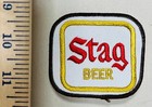 Vintage Embroidered Stag Beer Patch 3 X 3 1 2     from Old Belleville  Il Brewery