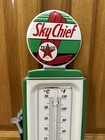 Texaco Sky Chief Thermometer Gas Pump Sign Garage Oil Vintage Style Wall Decor