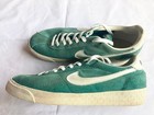 Vintage 1996 Nike Bruin Suede Green White Sneaker Without Box Men Us8 5