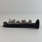 Railroad Spike W  Miniature Locomotive Gold Rush Train Paperweight Real Metal Az