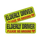 2 Pcs Elderly Driver Car Magnet  6   4  Reflective Senior Driver Magnets Style B