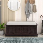 Storage Bench With 4 Doors And Adjustable Shelves  