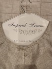 Christmas Poinsetta Sparkle Embroidered Tree Skirt 54  New