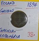1894 Poland I Grossvs Galicia   Lodomeria Coin