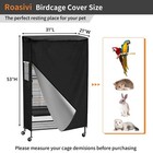 Roasivi Universal Large Birdcage Cover Black Out 31 l X 21 w X 53 h 