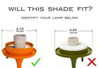Laurel Mushroom Lamp Glass Replacement Shade Globe Mid-century Modern Retro 