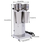 Commercial Milkshake Maker Mixers Double-head Electric Milk Shakers 800ml 180w