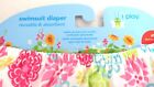 I Play Swim Diaper Baby Reusable Size 4t 38-46lbs  New Girl s Floral