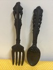Vintage Cast Iron Fork   Spoon Utensils Hanging Wall Decor Rustic 11  Farmhouse