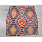 Nollie Southwestern Geometric Print Mini Skirt Pink Teal Yellow Small 1s3231s23