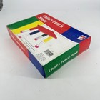 Vintage Child   s Pencil Stool Colorful Wood Kids Furniture Nos Original Box