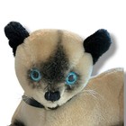 Vintage 1973 R Dakin Siamese Cat Plush Reclining Stuffed Animal Blue Eyes Korea