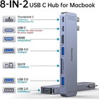 Usb C Hub Adapter For Macbook Pro air M5 M4 M3 M2 M1 2025-2018 13  15  16   Mac