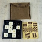 Vintage Lowe   s 15 Pcs Puzzle 1950s W Original Instructions   Suede Like Case