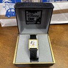 Lorus Disney Tank Watch Vintage V810-6470 Mickey Mouse Gold 