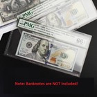 100 Paper Money Sleeve Self Adhesive For Certified Pmg Graded Banknote Holder