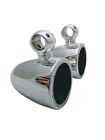 5 25  Motorcycle Crash Bar Speaker Pods stereo System highway- Polished Or Black