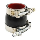 Hoypeyfiy 2 To 2 5 Inch Id Black Silicone Reducer Coupler  Straight Reducer