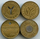 New York City Transit Authority Nyc Subway Good For One Fare Transit Token Lot 4