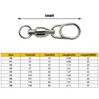 Fishing Ball Bearing Swivel With Fast Snap Quick Change Lure Connector 22-198lb