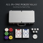 Heitok Clay Poker Chips Set 500 Pcs 500 With Numbers  Multicolor-number