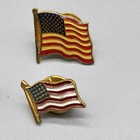 Lot Of 8 International Flag Lapel Pins Usa Canada Sweden Norway Denmark England