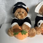 Vintage Gund Bonnie   Blake Thanksgiving Pilgrim Bear Figure Plush Cute 5   