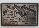 Vintage Fraternal Order Eagles   Appreciation Award   70th  Birthday Plaque 1941