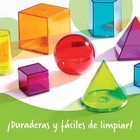 Learning Resources View-thru Geometric Solids 3d Shapes For Teaching Multi