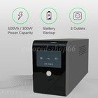 500va 300w Backup Ups Power Supply With 3 Outlets  Ideal For Home And Office Use
