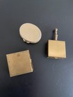 Vintage Porcelain  And Brass Pill Boxes  1940s-50s Lot