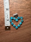Martin Perry Navajo Sterling Silver Turquoise Heart Pendant Signed