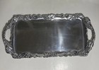 20    Arthur Court Aluminum Grape Rectangular Serving Tray Platter W  Handles