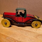 Vintage Marx  1920 s  Tin Litho Wind Up  King Racer W driver