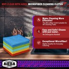 Aidea Microfiber Cleaning Cloth 10pk  Micro Fiber Yellow Blue Green 