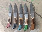 Set Of 20pcs Handmade Custom Folding   Pocket Knives  Stag  wood Handle W sheath