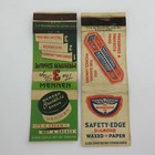 Vintage 15 Matchbook Cover Matchcover Lot Mixed Marble Cream Paper Plates  