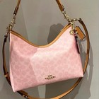 Coach Erin Shoulder Bag Bag Signature Canvas With Charms Gold powder Pink