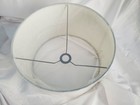Crate   Barrel Varena Drum Lamp Shade 9     Tall  14  Daimeter Round White Uno Nib